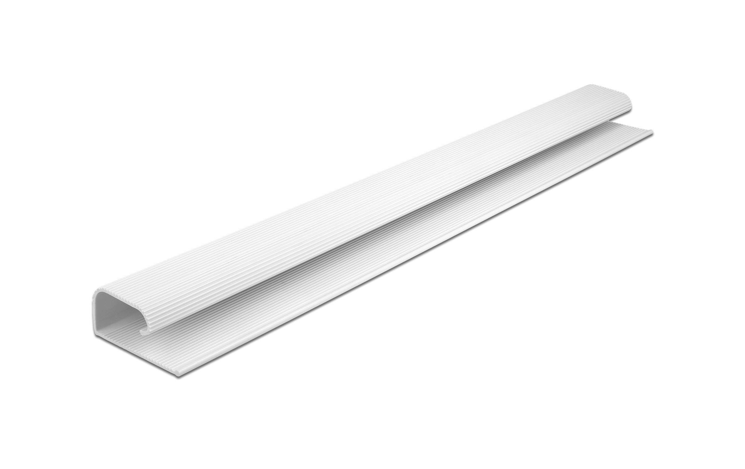 Delock Kabelkanal für Untertischmontage 0.4 m x 57 mm Weiss 2 Stück