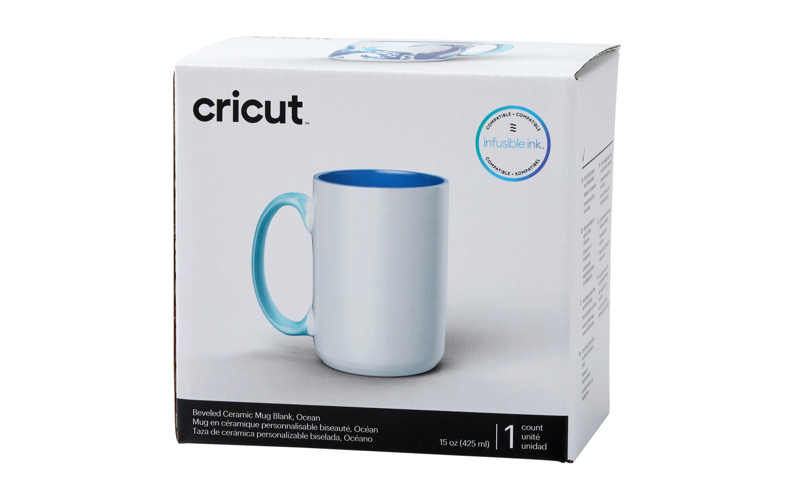 Cricut Tasse Infusible Ink Ocean 425 ml, Weiss/Blau