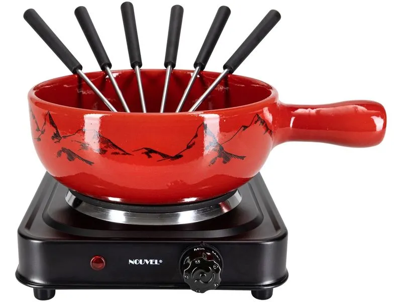 Nouvel Fleischfondue-Set Berge 230 V, 1000 W, 8-teilig Nouvel Fleischfondue-Set Berge 230 V, 1000 W, 8-teilig