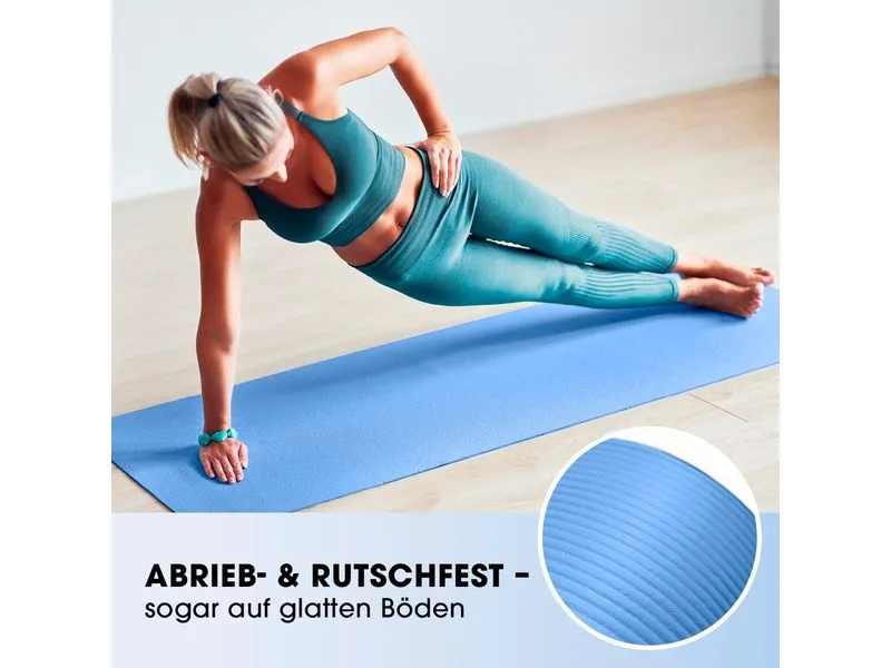 World Fitness Fitnessmatte Jivan 183 cm x 61 cm, Blau