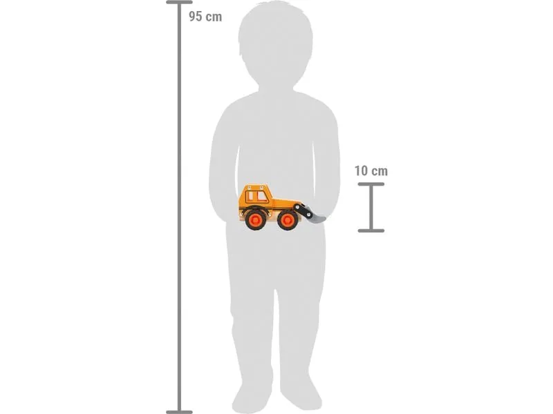 small foot Baustellenfahrzeug Bagger
