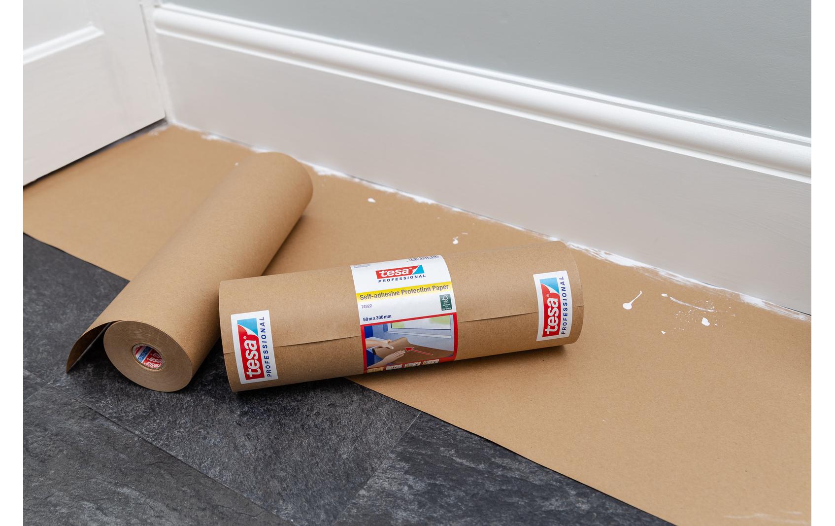 tesa Selbstklebendes Schutzpapier 1x Rolle 50 m x 15 cm