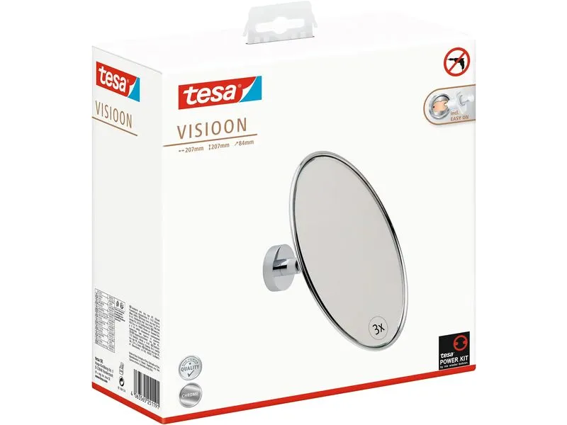 tesa Kosmetikspiegel Visioon Silber tesa Kosmetikspiegel Visioon Silber