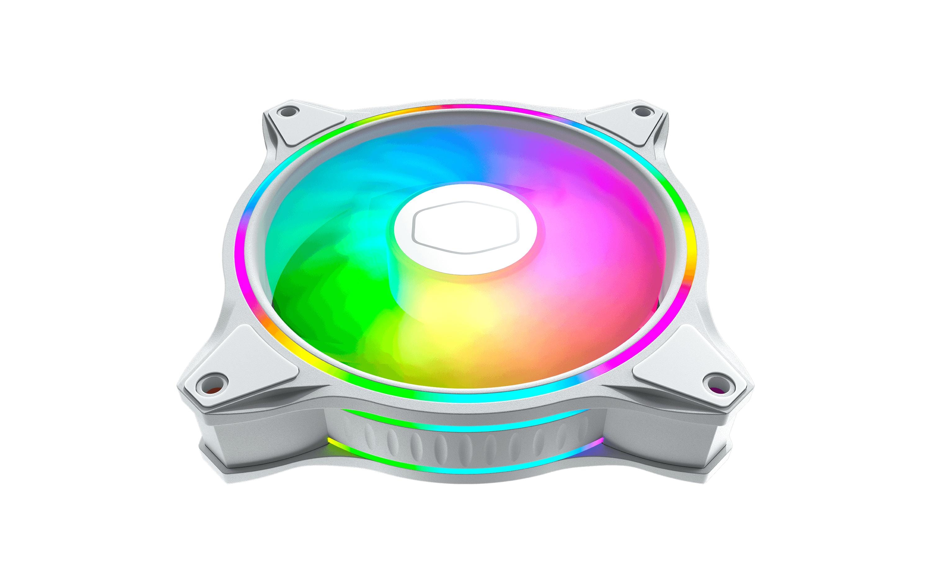 Cooler Master PC-Lüfter MF120 Halo 3 In 1 Weiss
