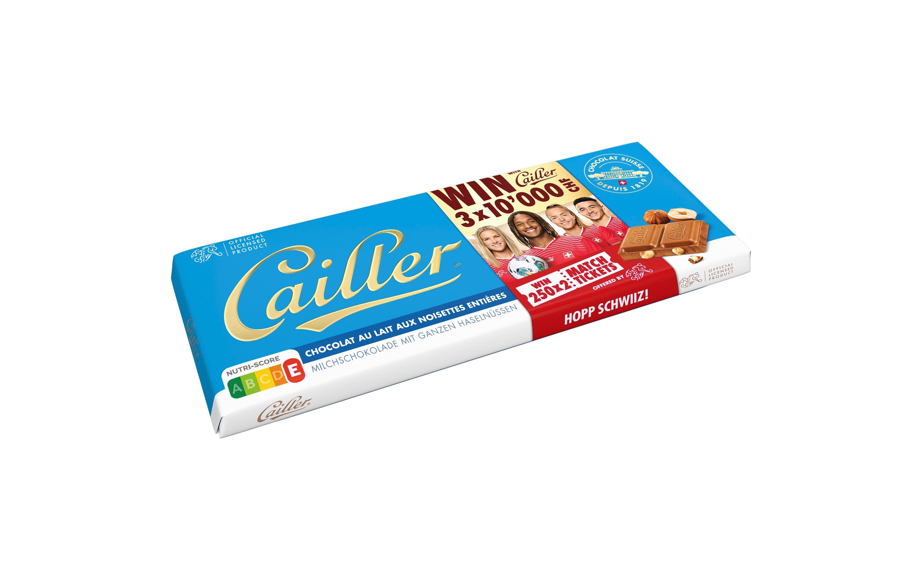 Cailler Tafelschokolade Milch Nuss 100 g