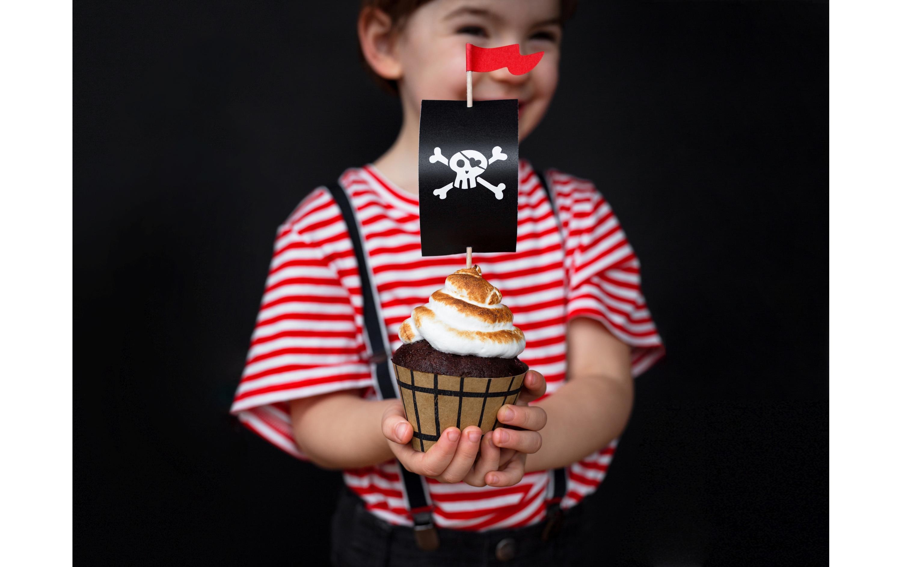 Partydeco Cupcake-Set Piraten 1 Stück