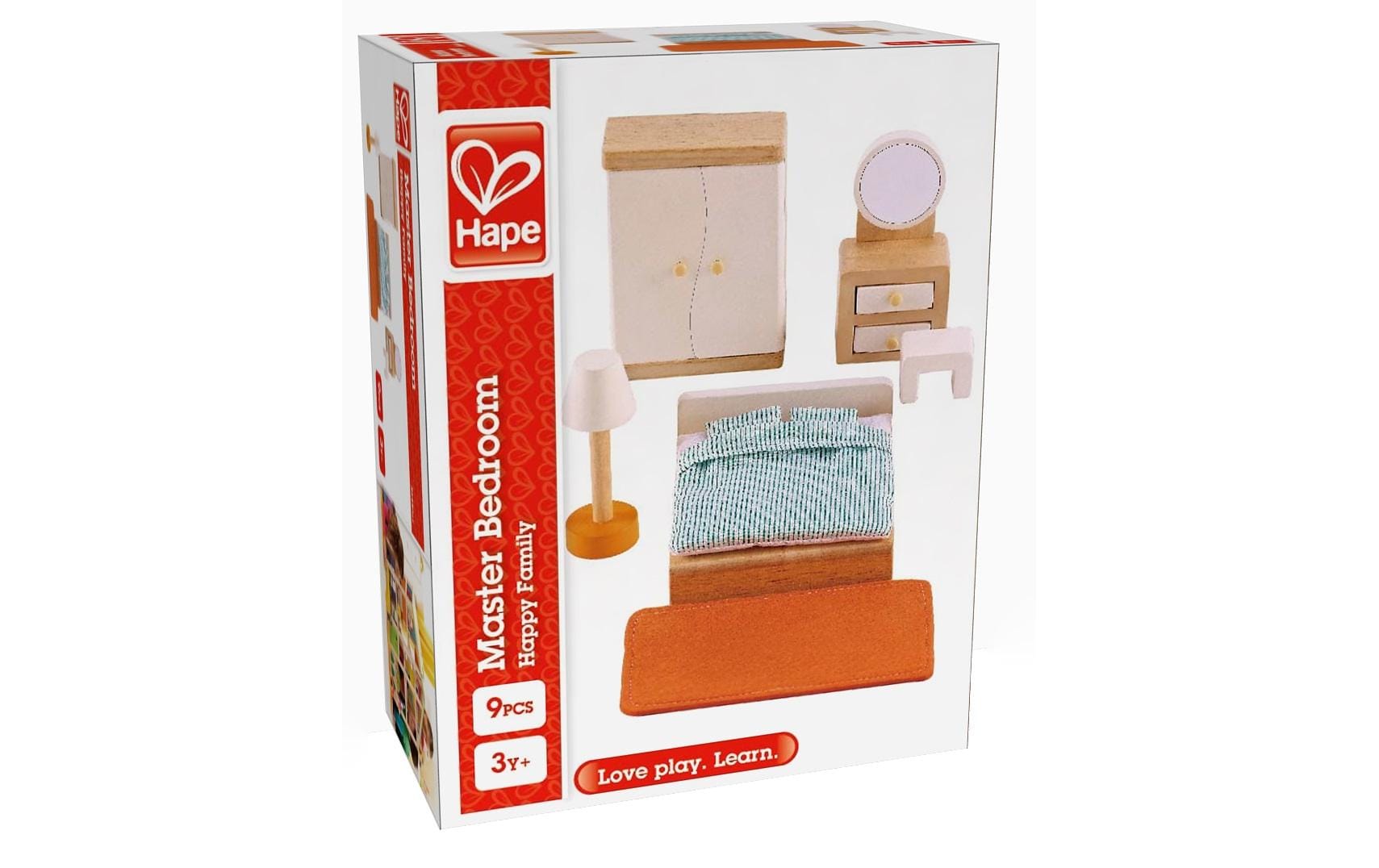 Hape Puppenhausmöbel Schlafzimmer