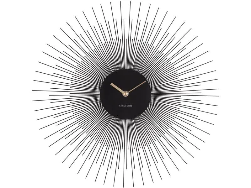 KARLSSON Wanduhr Peony Ø 45 cm, Schwarz KARLSSON Wanduhr Peony Ø 45 cm, Schwarz