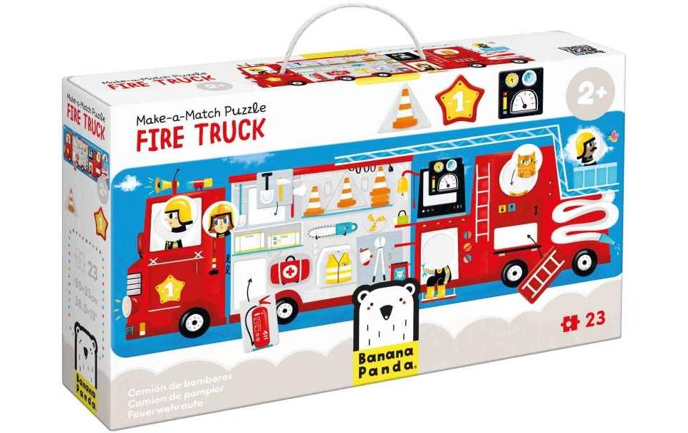 Banana Panda Puzzle Make-a-Match Fire Truck