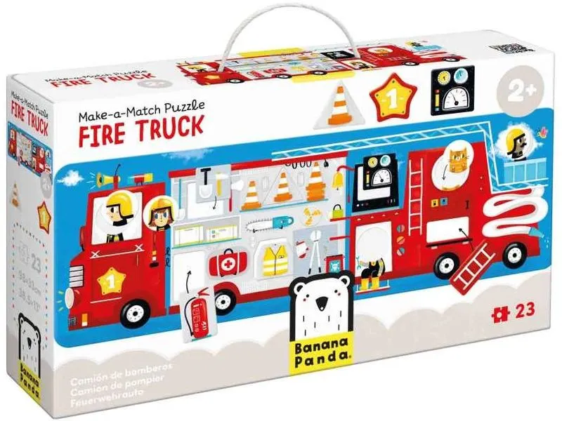 Banana Panda Puzzle Make-a-Match Fire Truck Banana Panda Puzzle Make-a-Match Fire Truck