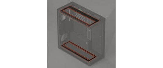 HAVN HS 420 Fan Brackets für 360 mm Radiatoren Schwarz