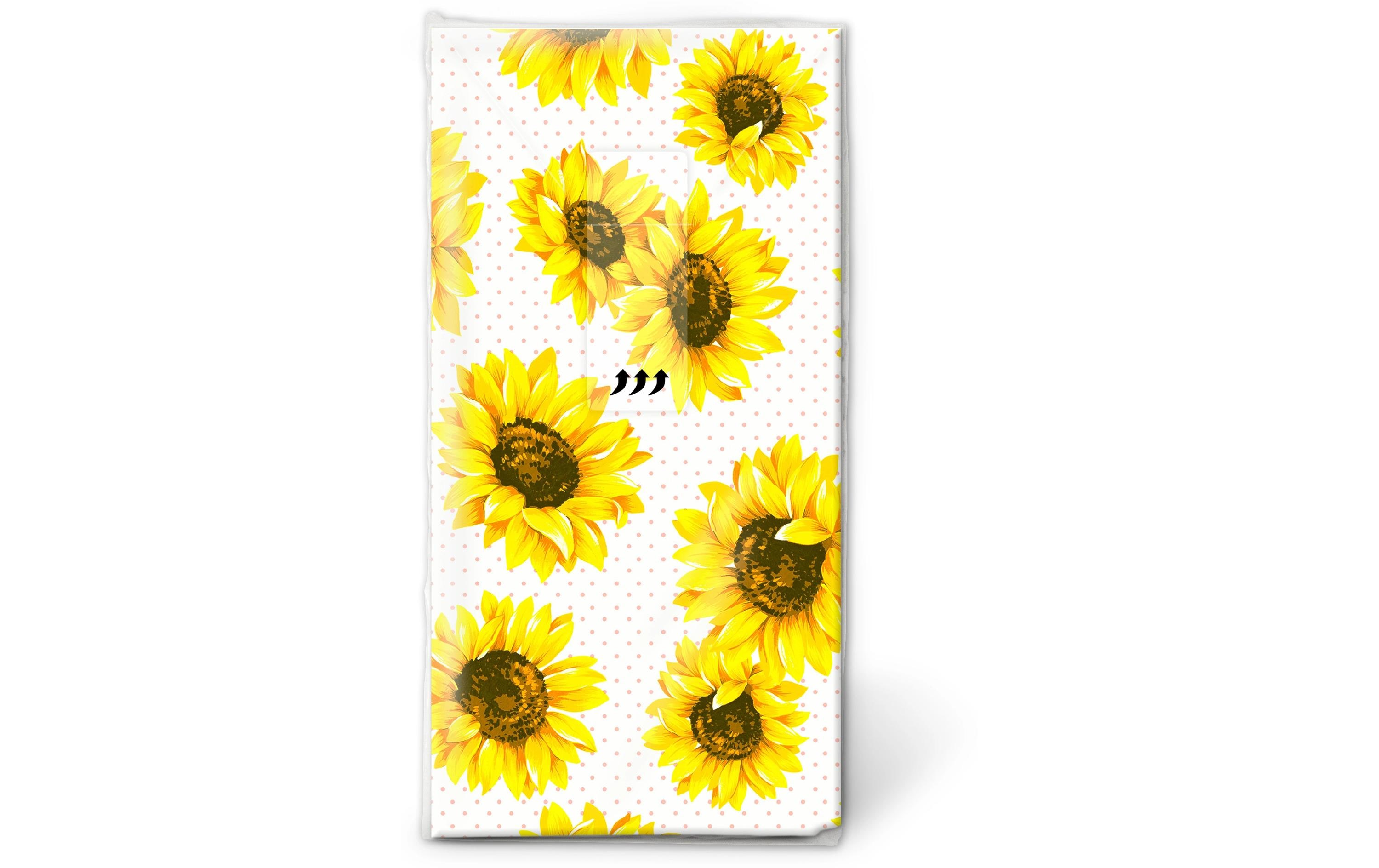 Paper + Design Taschentücher Sunflowergarden 4-lagig, 10 Stück