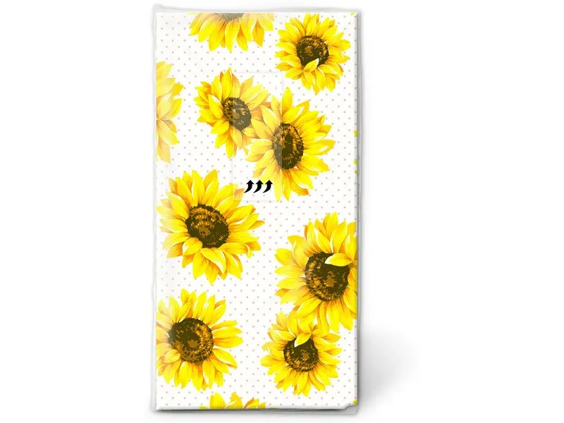 Paper + Design Taschentücher Sunflowergarden 4-lagig, 10 Stück Paper + Design Taschentücher Sunflowergarden 4-lagig, 10 Stück