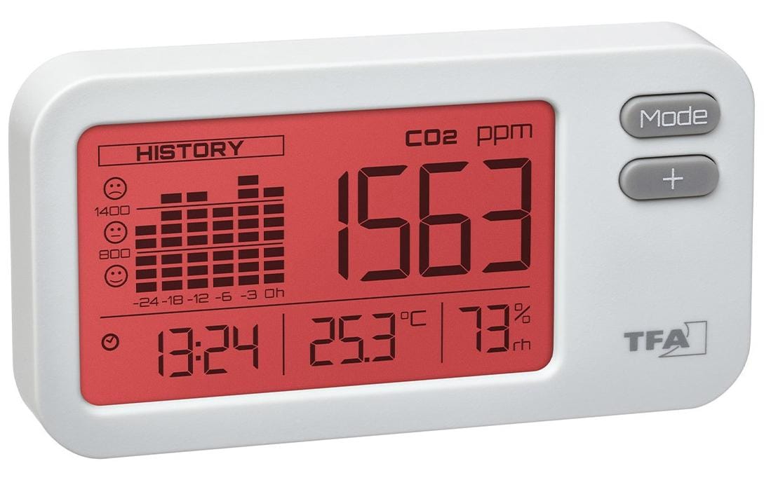 TFA Dostmann CO2 Luftgütemonitor Airco2ntrol Coach Weiss