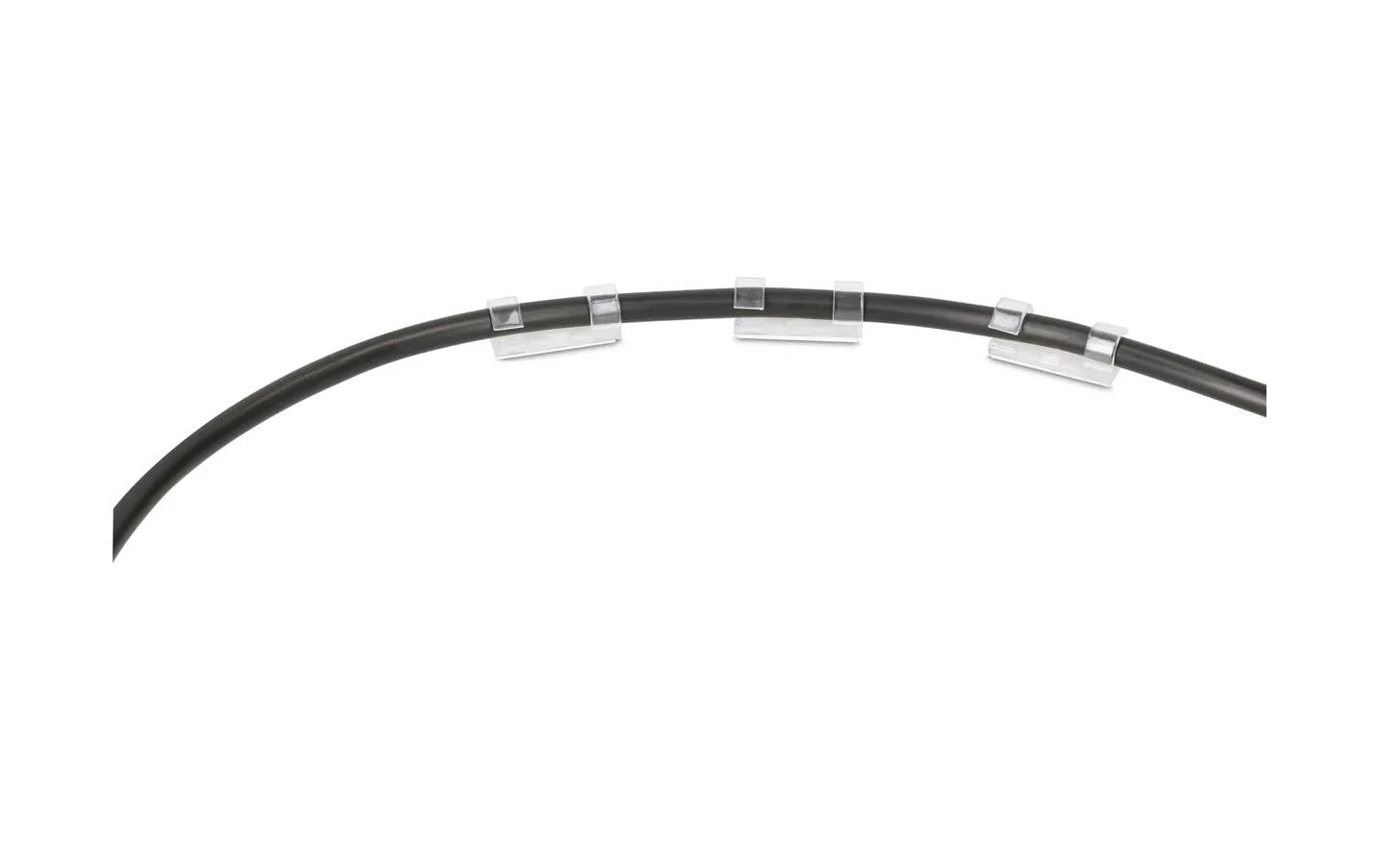 Max Hauri Kabel-Clip Set 8 mm, transparent, 18 Stück