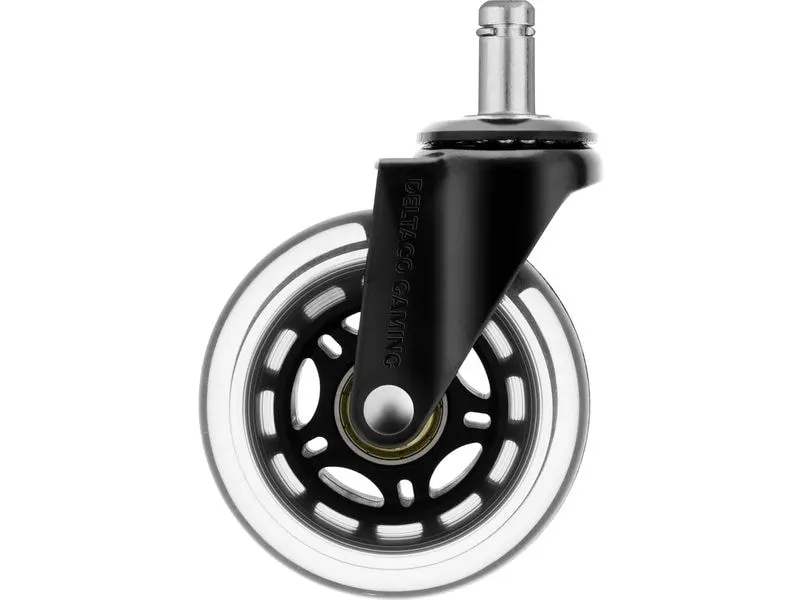 DELTACO Ersatzrollen Casters Schwarz