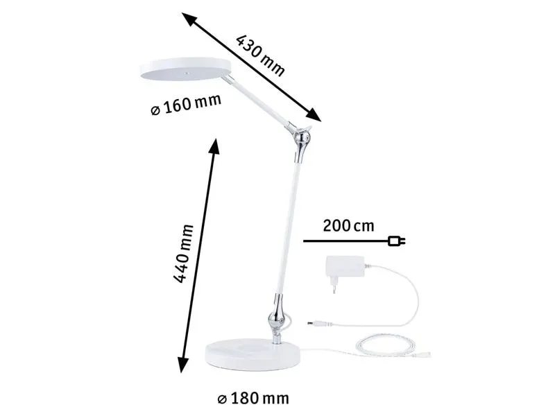 Paulmann Schreibtischleuchte Numis QI LED 11W 1100 lm Paulmann Schreibtischleuchte Numis QI LED 11W 1100 lm