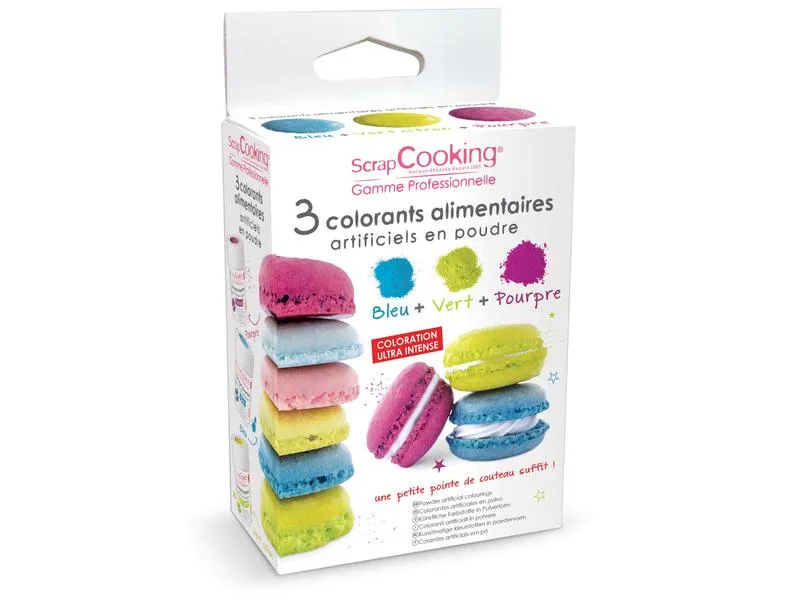 ScrapCooking Lebensmittelfarbenpulver Set Blau/Grün/Violett ScrapCooking Lebensmittelfarbenpulver Set Blau/Grün/Violett