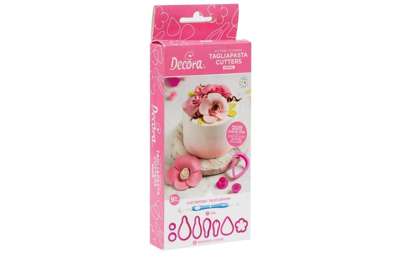 Decora Prägerform Blumen Rosa