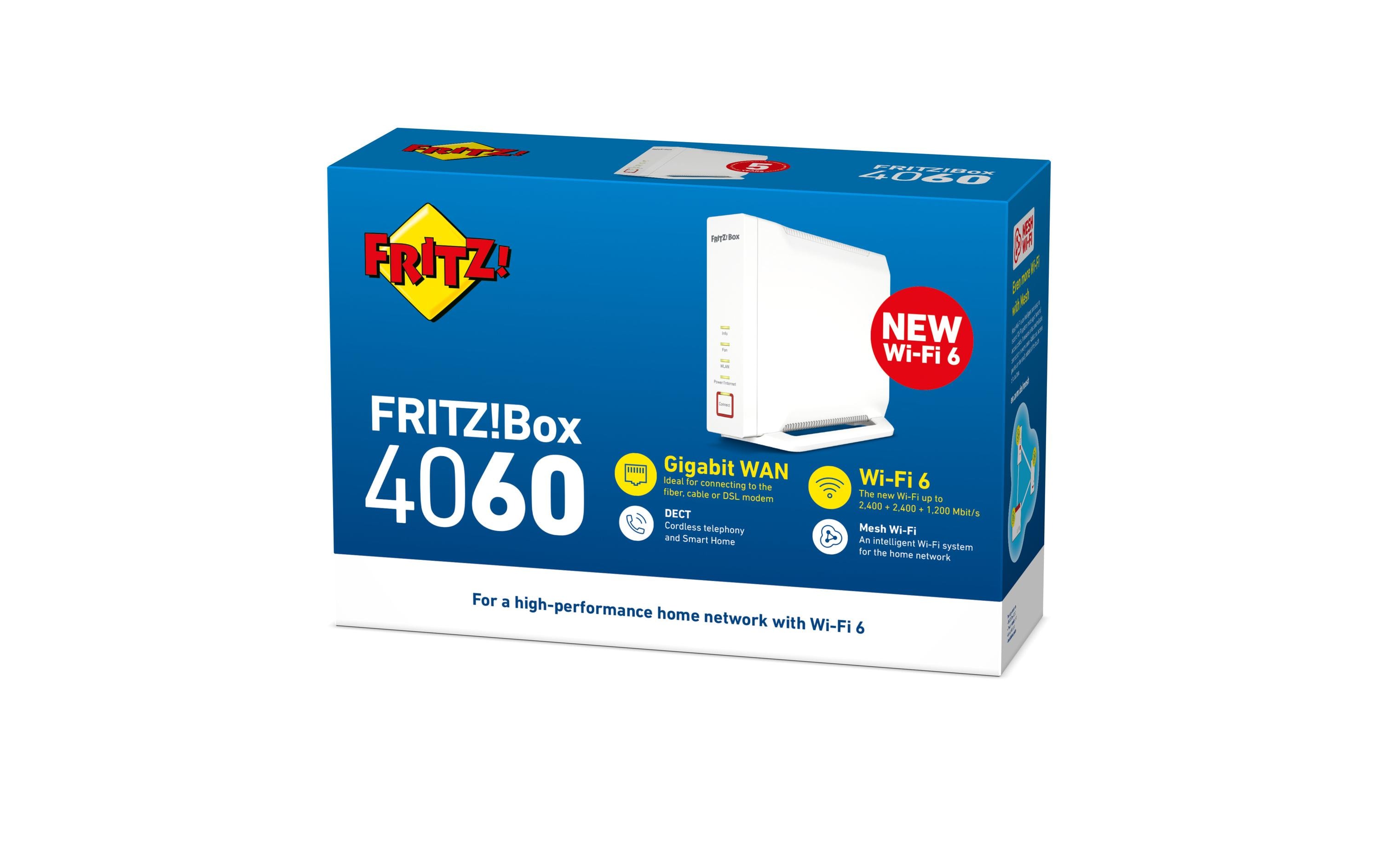AVM Mesh-Router FRITZ!Box 4060 Edition International AVM Mesh-Router FRITZ!Box 4060 Edition International