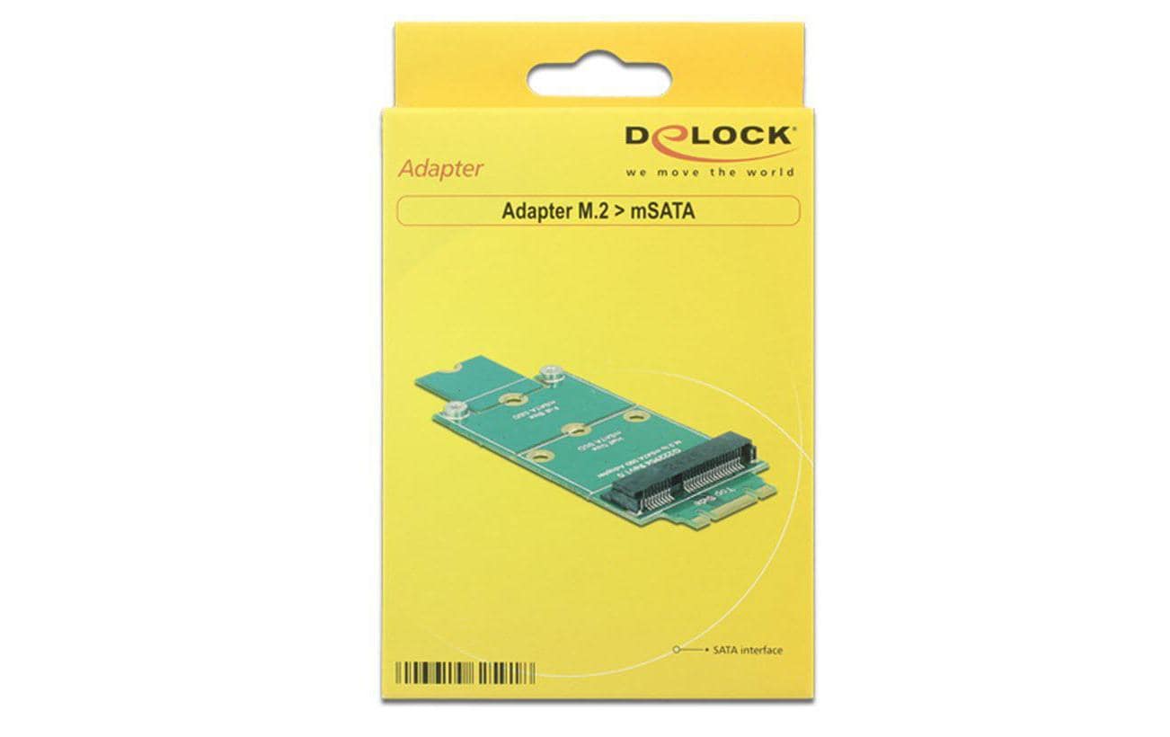 Delock M.2-Adapterplatine für mSATA