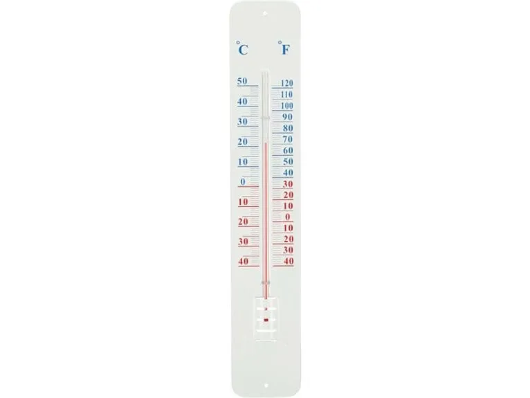 Esschert Design Wandthermometer TH13 Metall Glas weiss 45.2 cm Esschert Design Wandthermometer TH13 Metall Glas weiss 45.2 cm