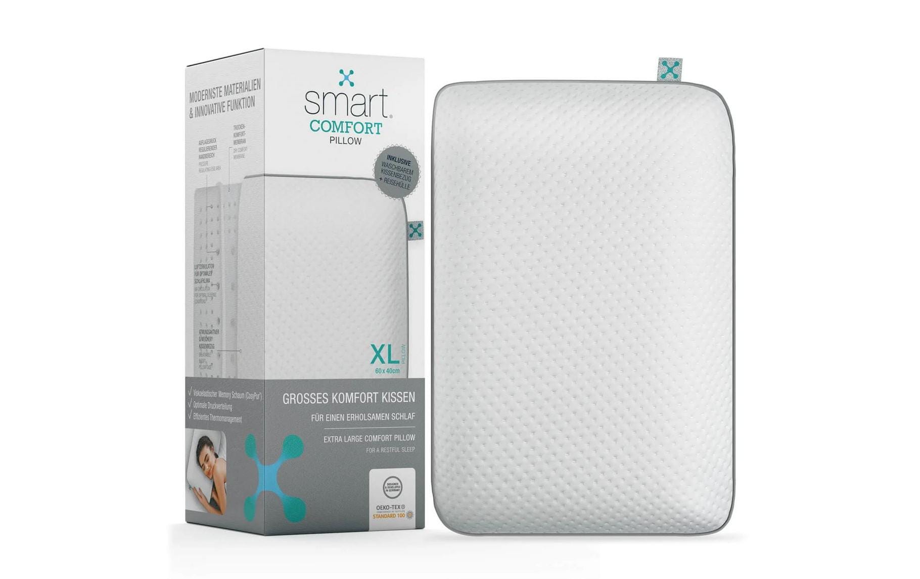 Smartsleep Nackenkissen Comfort XL 60 x 40 x 13.5 cm Smartsleep Nackenkissen Comfort XL 60 x 40 x 13.5 cm
