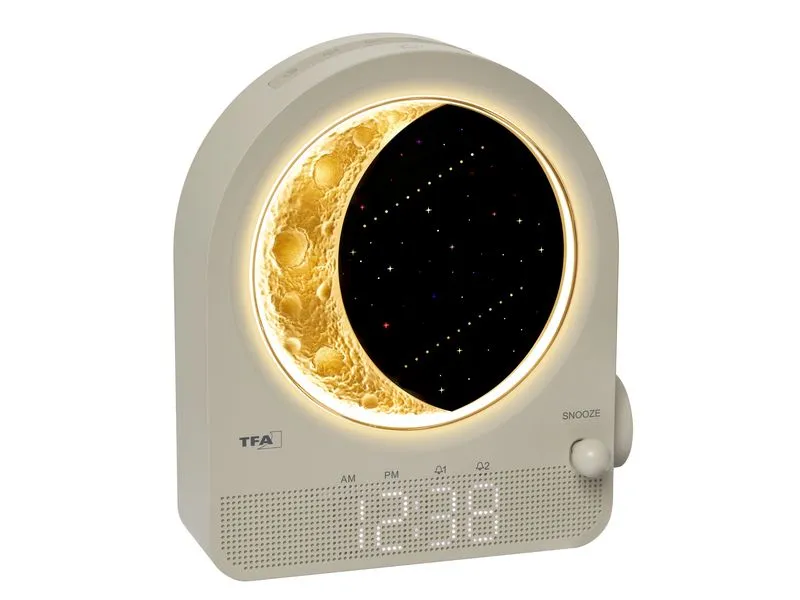 TFA Dostmann Lichtwecker mit Mondlampe und Naturgeräuschen TFA Dostmann Lichtwecker mit Mondlampe und Naturgeräuschen