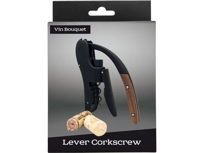 Vin Bouquet Hebelkorkenzieher Hebelkorkenzieher Schwarz/Braun