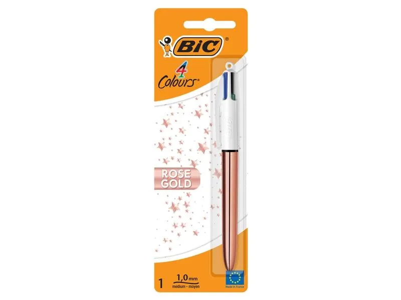 BIC Mehrfarbenkugelschreiber 4 Colours 0.32 mm, Gold BIC Mehrfarbenkugelschreiber 4 Colours 0.32 mm, Gold