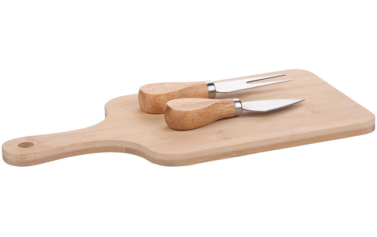 alpina Käsebrett mit Besteck, assortiert Braun