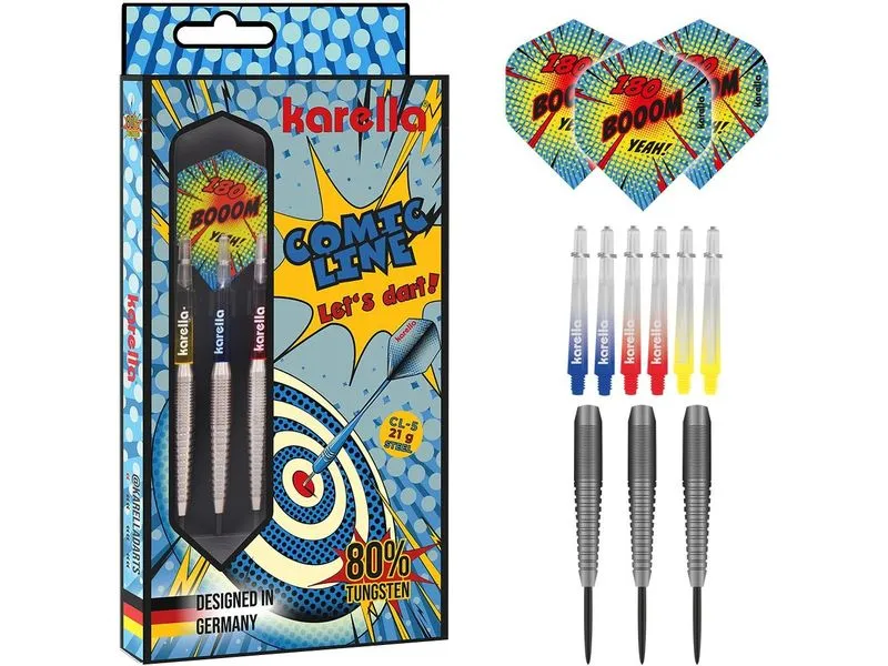 Karella Steeldart Comic Line CL-5 21 g, 3 Stück Karella Steeldart Comic Line CL-5 21 g, 3 Stück