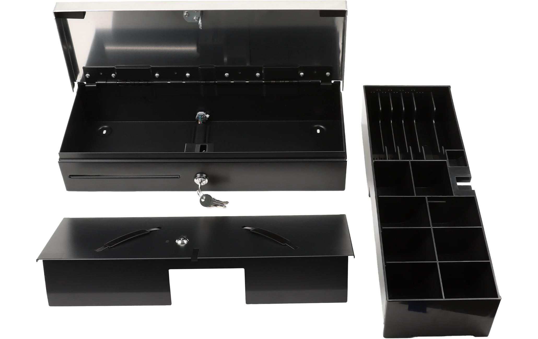 Olympia Kassenschublade HS-170S Schwarz/Edelstahl