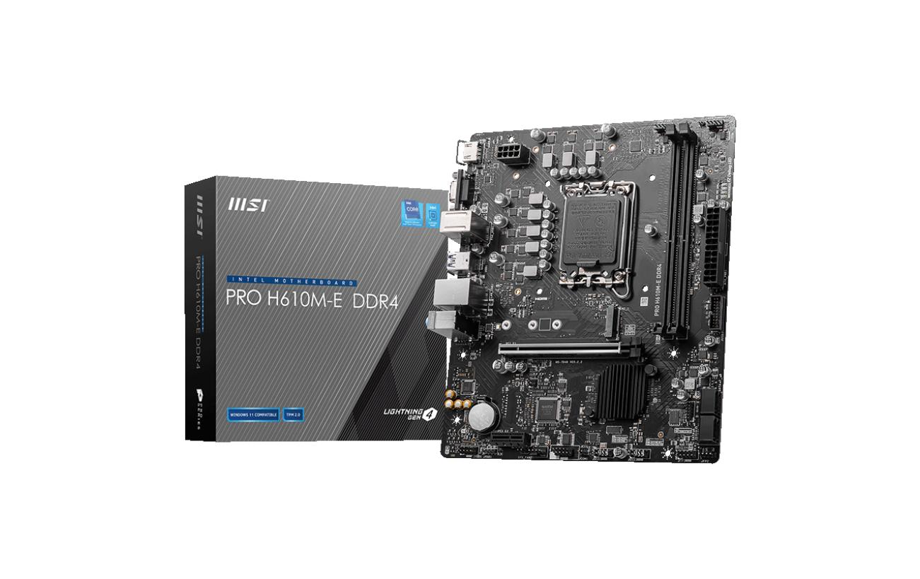 MSI Mainboard PRO H610M-E DDR4
