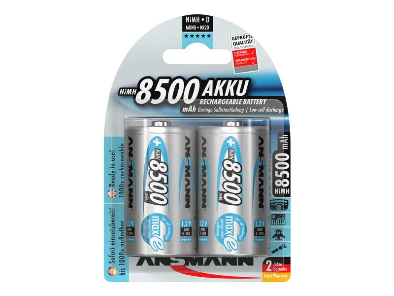 Ansmann Akku 2x D 8500 mAh Ansmann Akku 2x D 8500 mAh