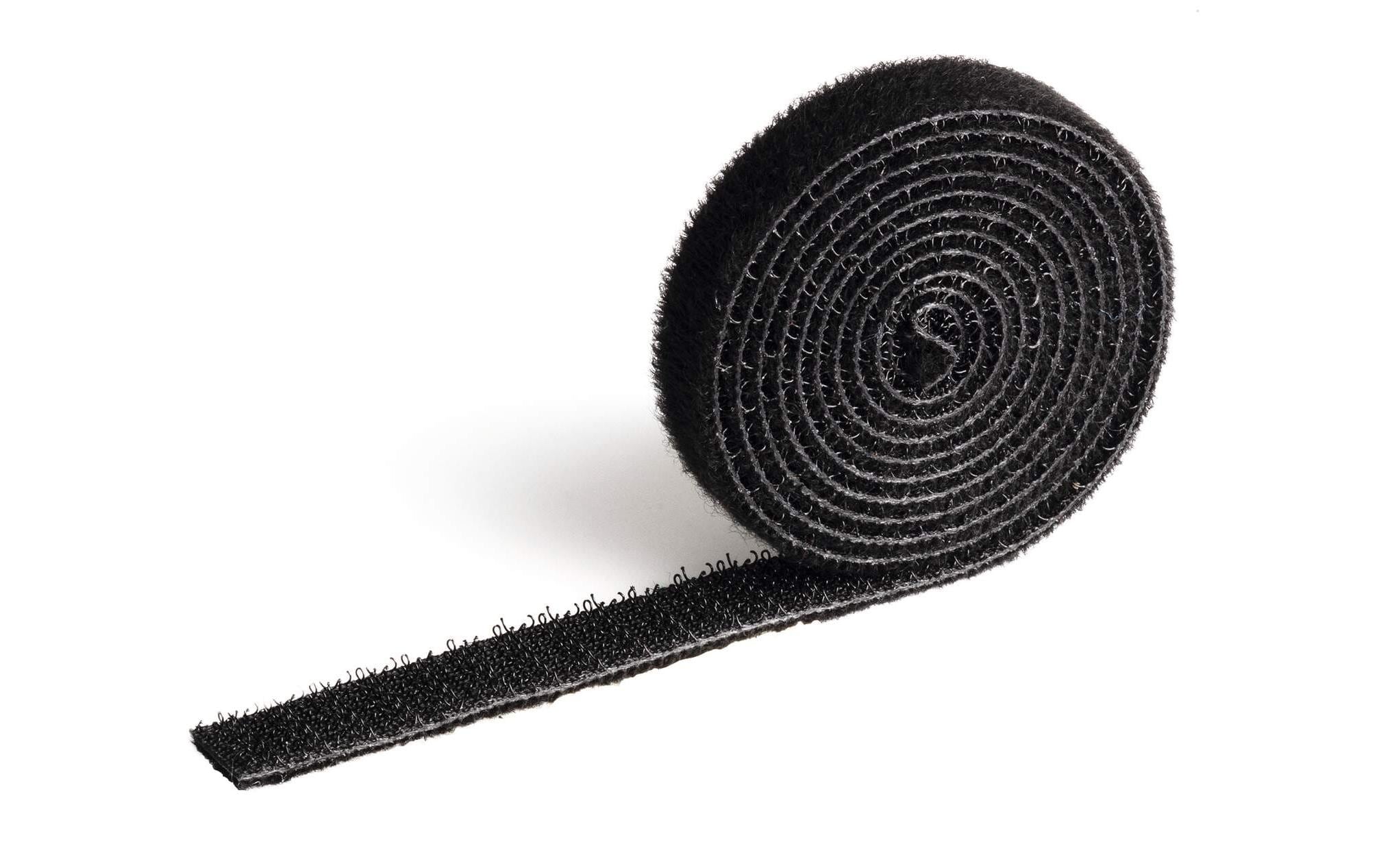 DURABLE Klettband-Rolle Cavoline Grip 10 mm x 1 m, Schwarz