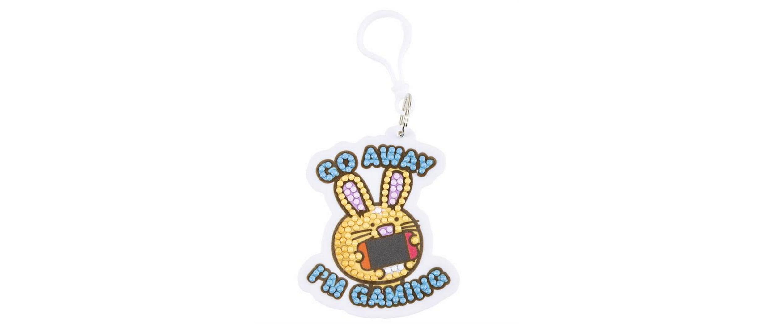 CRAFT Buddy Go Away I'm Gaming, Crystal Art Rucksack Anhänger