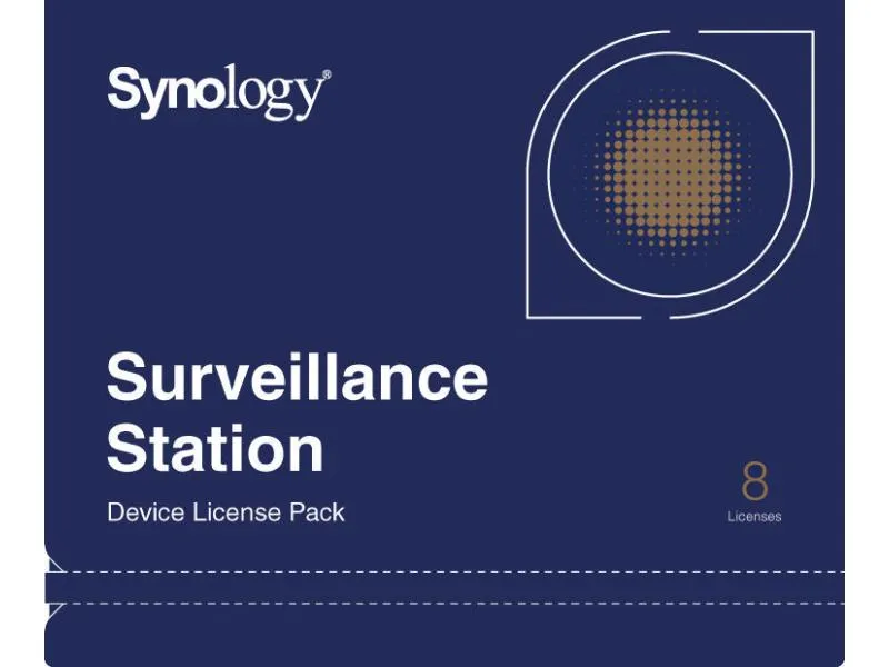 Synology Lizenz Surveillance 8 zusätzliche Kameras Synology Lizenz Surveillance 8 zusätzliche Kameras