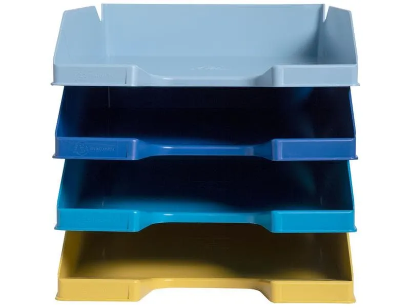 Exacompta Ablagekorb Bee Blue Combo Midi Mehrfarbig, 4 Stück Exacompta Ablagekorb Bee Blue Combo Midi Mehrfarbig, 4 Stück