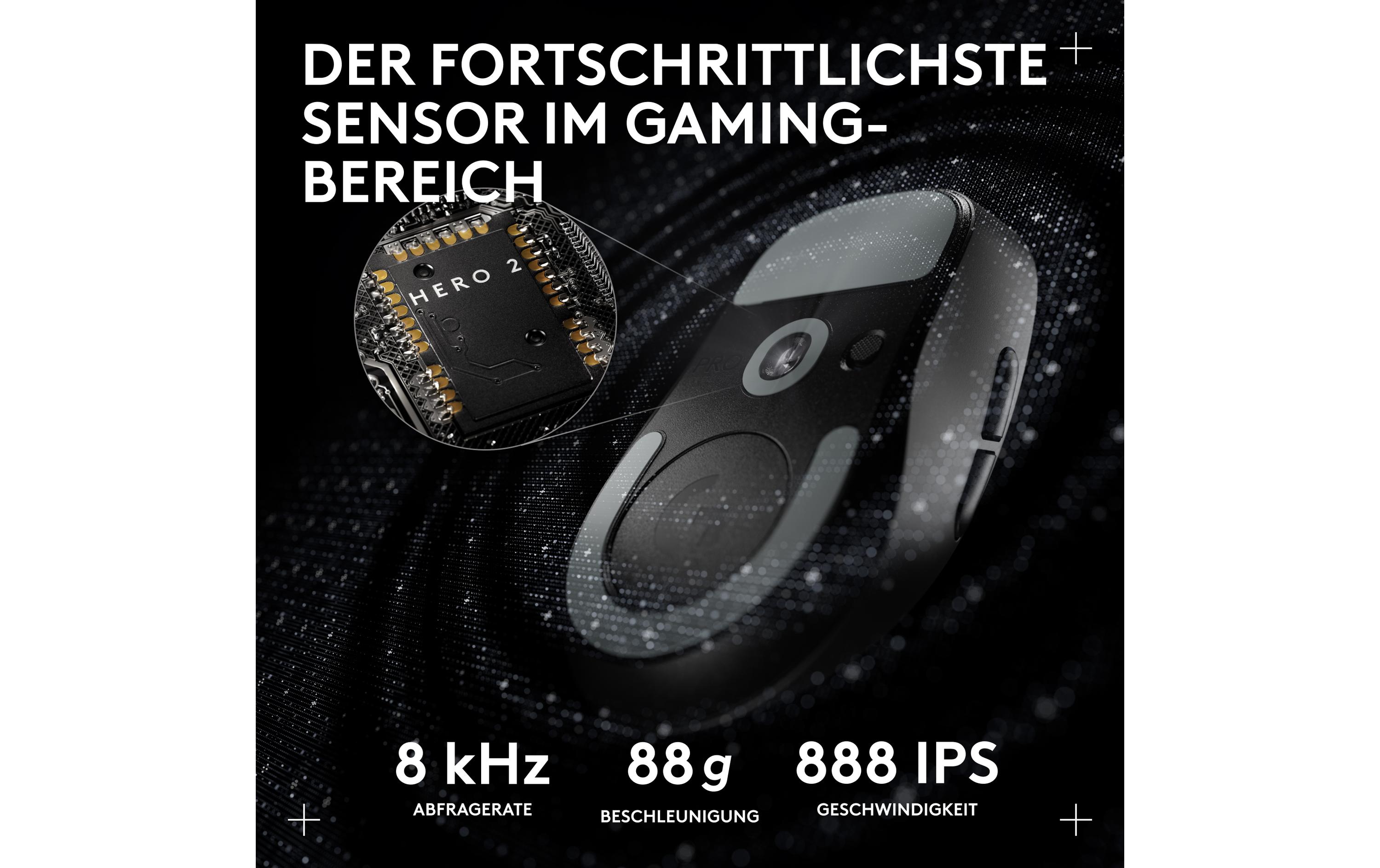 Logitech Gaming-Maus Pro X Superlight Dex Schwarz