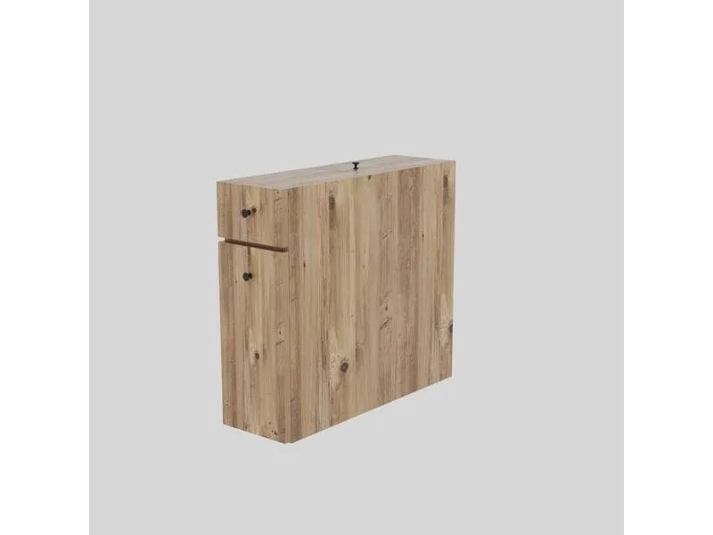 Woody Fashion Badezimmerregal Calencia 19 x 55 x 60 cm, Nature Woody Fashion Badezimmerregal Calencia 19 x 55 x 60 cm, Nature