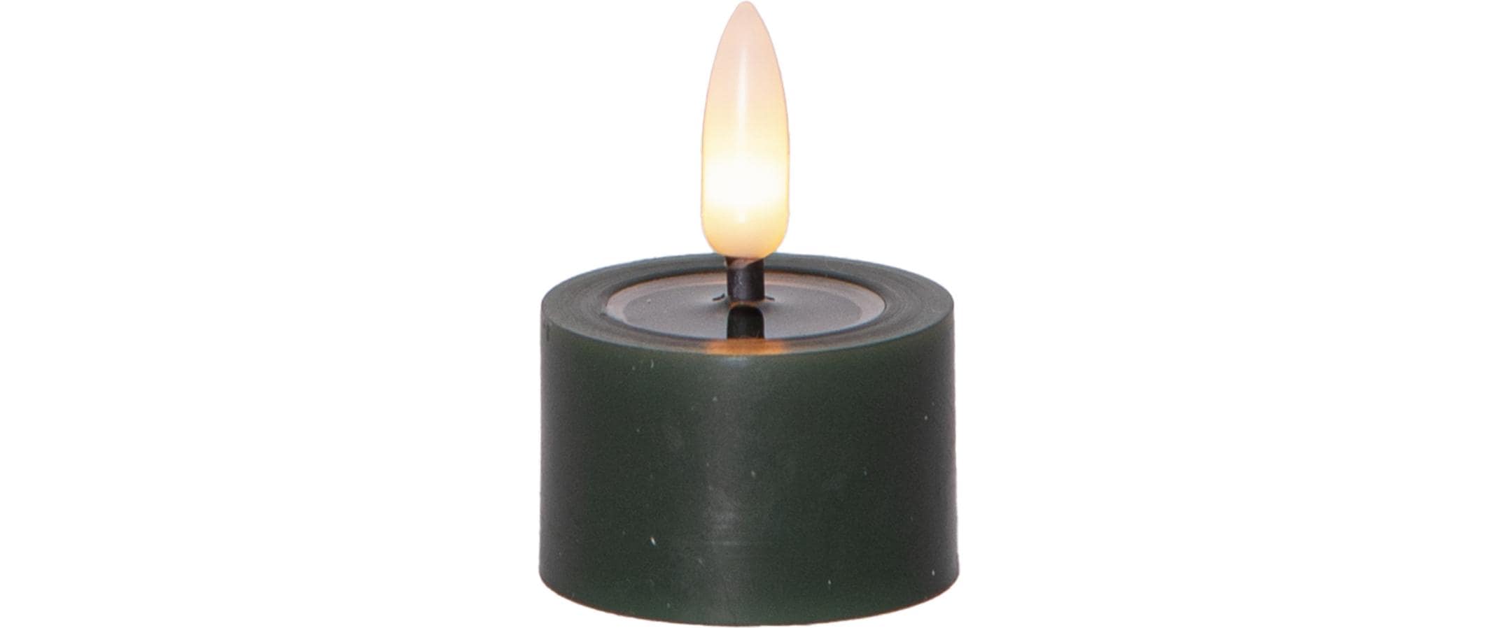 Star Trading LED Teelichter Set 2 Pack Flow 5 cm, Grün Star Trading LED Teelichter Set 2 Pack Flow 5 cm, Grün