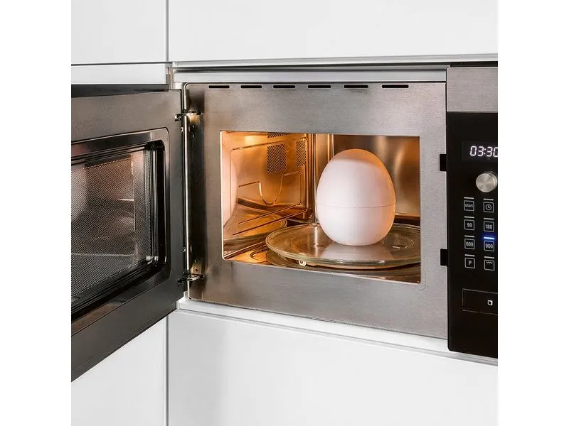 GOURMETmaxx GOURMETmaxx Mikrowellen-Eierkocher weiss für 4 Eier Weiss