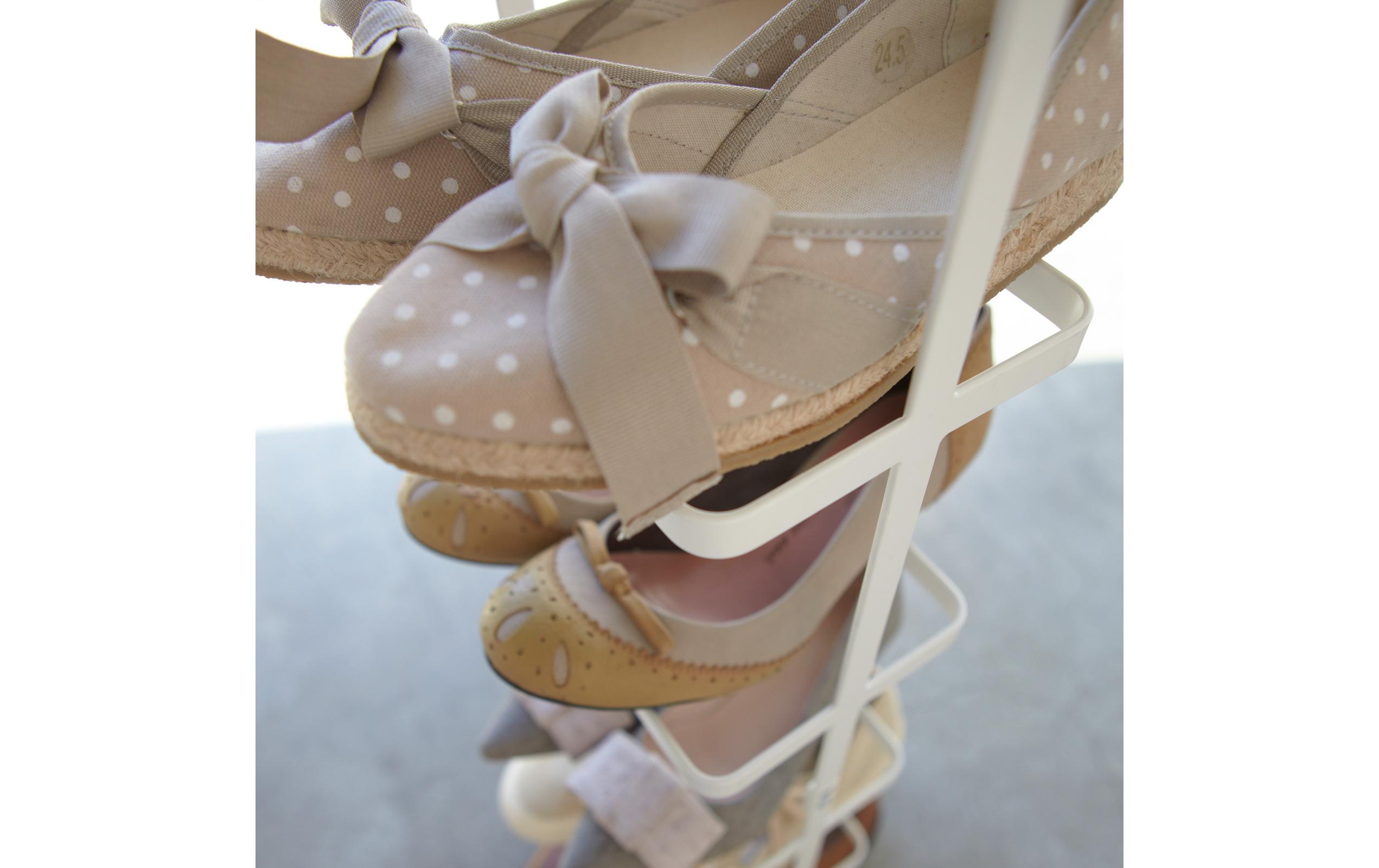 Yamazaki Schuhregal Tower 22 x 77.5 cm, Weiss