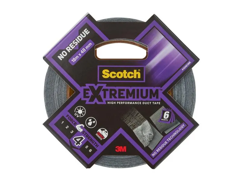 3M Gewebeband Scotch Extremium 48 mm x 18.2 m, Grau 3M Gewebeband Scotch Extremium 48 mm x 18.2 m, Grau