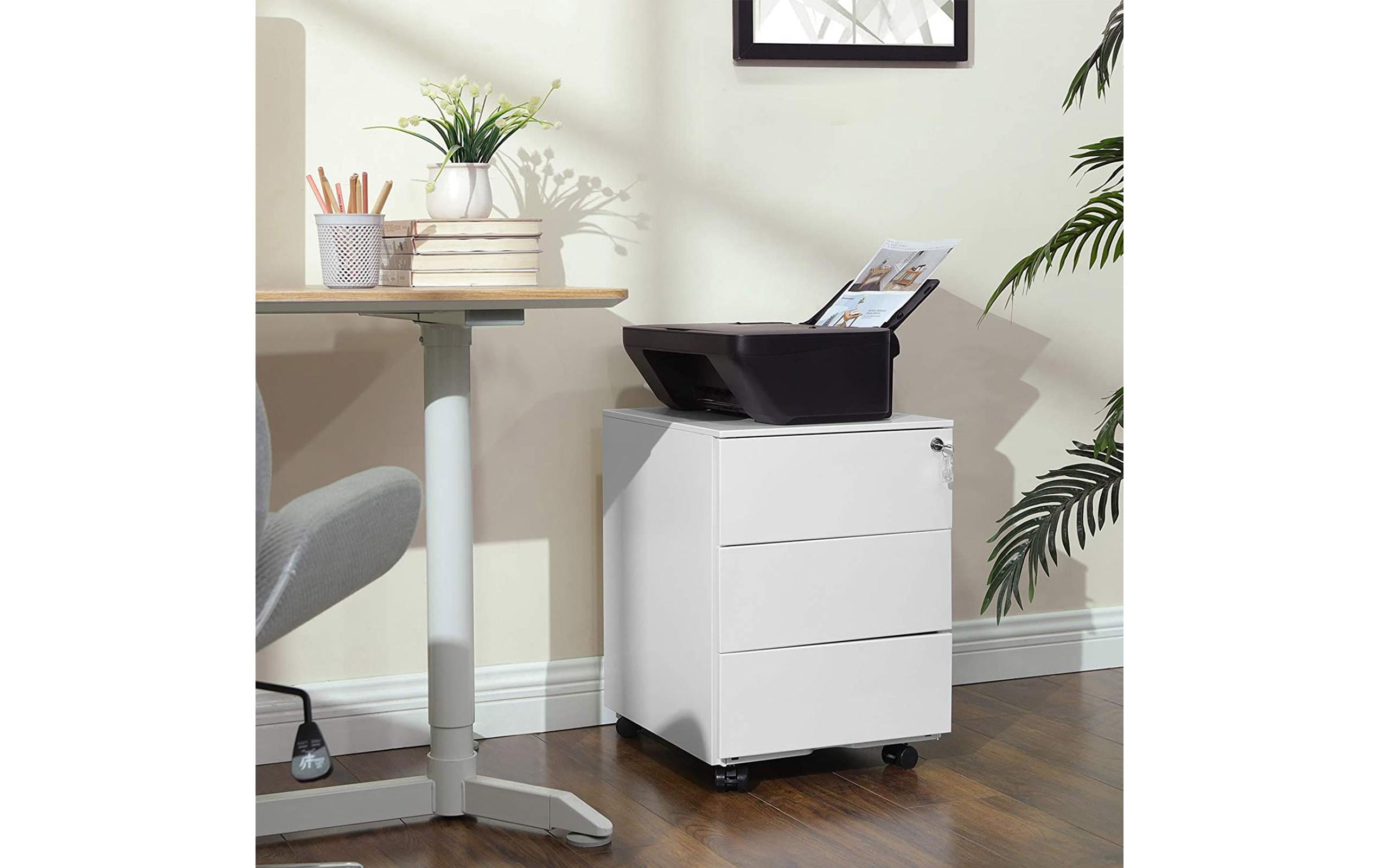 Songmics Aktenschrank mit 3 Schubladen