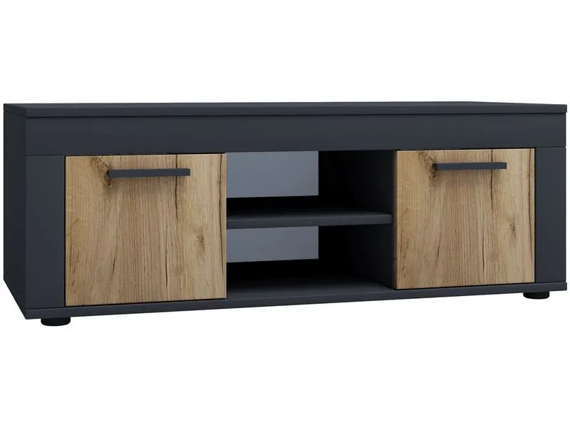 VCM TV-Möbel Usilo L 102 x 45 cm, Braun/Grau VCM TV-Möbel Usilo L 102 x 45 cm, Braun/Grau