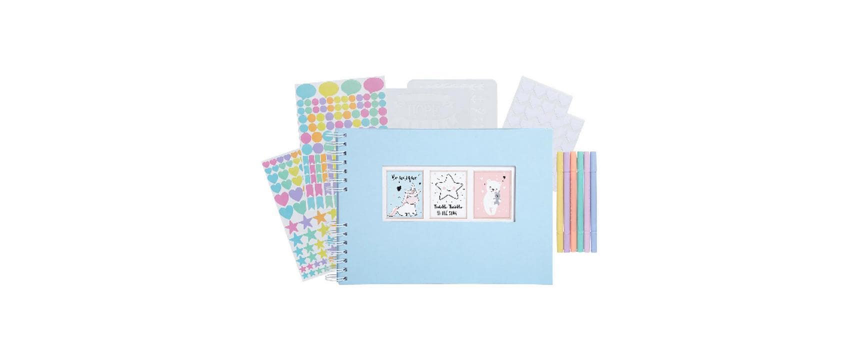 Exacompta Scrap-Addict Set, Pastellblau Exacompta Scrap-Addict Set, Pastellblau