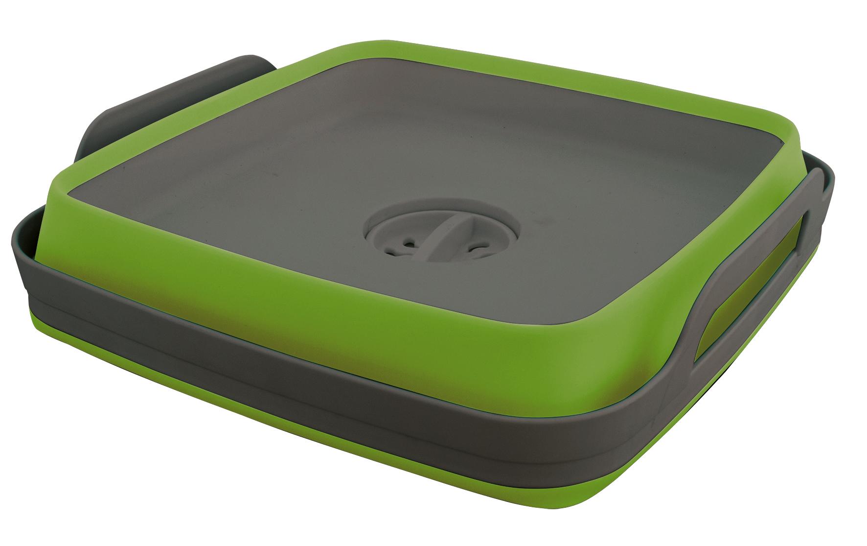 Eurotrail Faltbare Waschschlüssel mit Wasserauflauf, Grün Eurotrail Faltbare Waschschlüssel mit Wasserauflauf, Grün