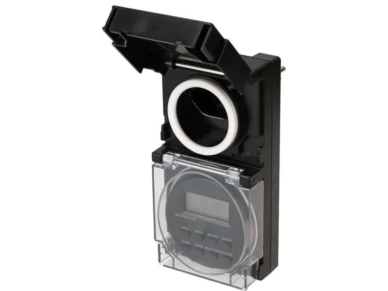 Max Hauri Zeitschaltuhr IP55 Digital, Schwarz Max Hauri Zeitschaltuhr IP55 Digital, Schwarz